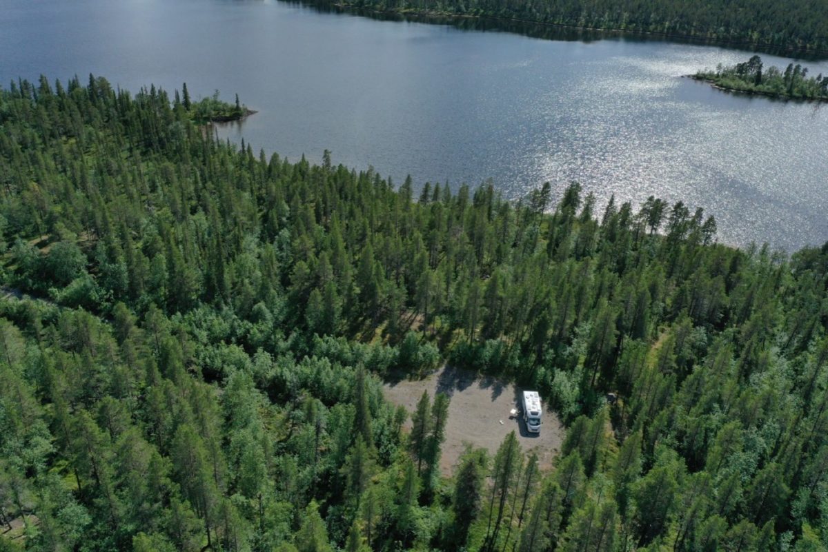 Wohnmobil in Lappland