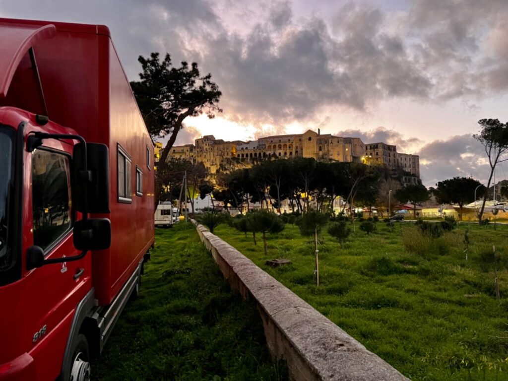 Wiedermal Italien mit neuem Wohnmobil 71 freistehen in Italien